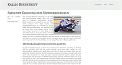 Desktop Screenshot of kallis-bikertreff.de